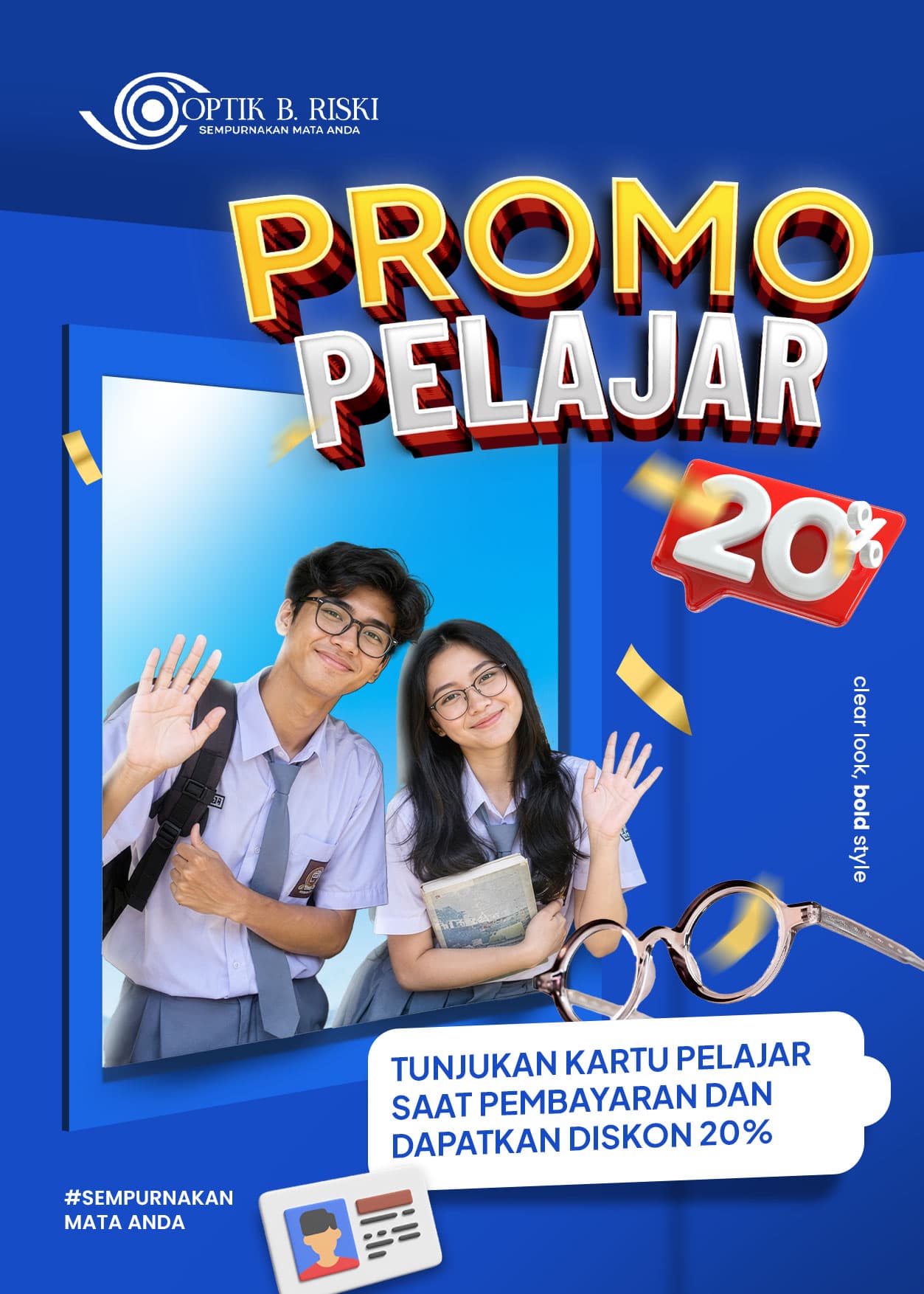 Diskon Pelajar & Mahasiswa 20%!